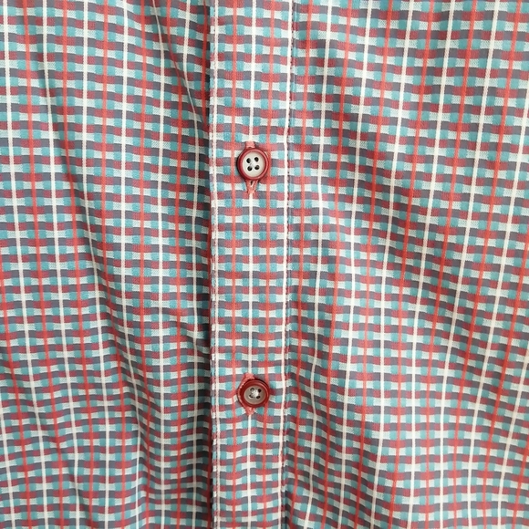 Robert Graham Men's Classic Fit Button Up Red and Blue Checkered XL - Picture 9 of 16